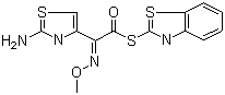 CAS # 80756-85-0, S-2-Benzothiazolyl 2-amino-alpha-(methoxyimino)-4-thiazolethiolacetate