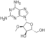 2-Amino-2'-O-methyladenosine molecular structure (CAS 80791-87-3)