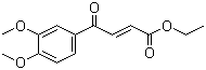 CAS # 80937-23-1, (E)-Ethyl 4-(3,4-dimethoxyphenyl)-4-oxo-2-butenoate, (E)-4-(3,4-dimethoxyphenyl)-4-oxocrotonic acid ethyl aster