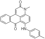 CAS # 81-39-0, Solvent Red 52, 3-Methyl-6-(p-toluidino)-3H-dibenz[f,ij]isoquinoline-2,7-dione
