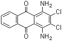 CAS # 81-42-5 (70956-27-3), Disperse Violet 28, C.I. 61102, Solvent Violet 31, Solvent Violet 51, 1,4-Diamino-2,3-dichloro-9,10-anthraquinone, 1,4-Diamino-2,3-dichloroanthraquinone, 2,3-Dichloro-1,4-anthraquinonylenediamine