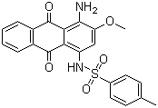 CAS 登录号：81-68-5 (12223-43-7), 分散红 86, 1-氨基-2-甲氧基-4-对甲苯磺酰胺基蒽醌