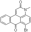 6-Bromo-3-methyl-3H-dibenz[f,ij]isoquinoline-2,7-dione molecular structure (CAS 81-85-6)