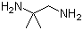 CAS # 811-93-8, 1,1-Dimethyl-1,2-ethanediamine, (2-Amino-1,1-dimethylethyl)amine, 2-Methyl-1,2-propanediamine, 1,1-Dimethylethylenediamine, 1,2-Diamino-2-methylpropane, 2,2-Dimethylethylenediamine, 2-Amino-2-methylpropylamine, 2-Methyl-1,2-diaminopropane, Isobutylenediamine