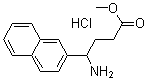 structure of CAS# 811842-04-3, gamma-氨基-2-萘丁酸甲酯盐酸盐