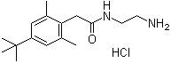 CAS # 81201-80-1, N-(2-Aminoethyl)-4-(1,1-dimethylethyl)-2,6-dimethylbenzeneacetamide monohydrochloride