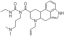 CAS # 81409-90-7, Cabergoline, 6-Allyl-N-[3-(dimethylamino)propyl]-N-(ethylcarbamoyl)ergoline-8-carboxamide