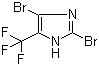 CAS 登录号：81654-02-6, 2,4-二溴-5-(三氟甲基)-1H-咪唑
