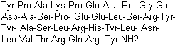 structure of CAS# 81858-94-8, Peptide YY (Canis familiaris intestine)
