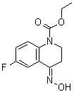 CAS # 81892-44-6, 6-Fluoro-3,4-dihydro-4-(hydroxyimino)-1(2H)-quinolinecarboxylic acid ethyl ester, 6-Fluoro-4-oximino-1-ethoxycarbonyl-1,2,3,4-tetrahydroquinoline