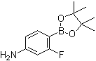 structure of CAS# 819057-45-9, 4-氨基-2-氟苯硼酸频哪醇酯