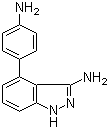 structure of CAS# 819058-89-4, 4-(4-氨基苯基)-1H-吲唑-3-胺