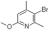 structure of CAS# 819069-57-3, 3-溴-6-甲氧基-2,4-二甲基吡啶