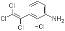 CAS # 81972-27-2, 3-(Trichloroethenyl)benzenamine hydrochloride, 3-(1,2,2-Trichloroethenyl)benzenamine hydrochloride