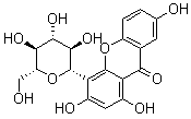 structure of CAS# 81991-99-3, 4-beta-D-葡萄糖基-1,3,7-三羟基-9H-氧杂蒽-9-酮