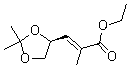 (2E)-3-[(4S)-2,2-Dimethyl-1,3-dioxolan-4-yl]-2-methyl-2-propenoic acid ethyl ester molecular structure (CAS 81997-76-4)