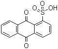 CAS # 82-49-5, 1-Anthraquinonesulfonic acid, a-Anthraquinonesulfonic acid, 9,10-Anthraquinone-1-sulfonic acid