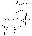 Lysergic acid molecular structure (CAS 82-58-6)