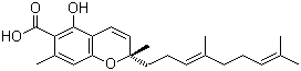 CAS # 82003-90-5, Daurichromenic acid, (+)-Daurichromenic acid, (2S)-2-[(3E)-4,8-Dimethyl-3,7-nonadien-1-yl]-5-hydroxy-2,7-dimethyl-2H-1-benzopyran-6-carboxylic acid