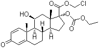 structure of CAS# 82034-46-6, 氯替泼诺