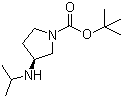 structure of CAS# 820969-25-3, (3S)-3-(异丙基氨基)吡咯烷-1-甲酸叔丁酯