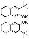 structure of CAS# 821793-28-6, (1S)-3,3'-二叔丁基-5,5',6,6',7,7',8,8'-八氢-1,1'-联萘-2,2'-二醇二钾盐