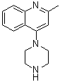 structure of CAS# 82241-22-3, 1-(2-甲基喹啉-4-基)哌嗪