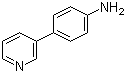 CAS # 82261-42-5, 4-(3-Pyridinyl)benzenamine, 3-(p-Aminophenyl)pyridine, 3-(4-Aminophenyl)pyridine, 4-(3-Pyridyl)aminobenzene, 4-(3-Pyridyl)aniline, 4-(Pyridin-3-yl)aniline, 4-(Pyridin-3-yl)phenylamine