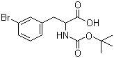 structure of CAS# 82278-95-3, 3-溴-N-(叔丁氧羰基)苯丙氨酸