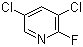 structure of CAS# 823-56-3, 2-Fluoro-3,5-dichloropyridine