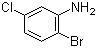 structure of CAS# 823-57-4, 2-Bromo-5-chloroaniline