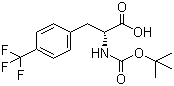 CAS # 82317-83-7, Boc-4-(trifluoromethyl)-D-phenylalanine, Boc-D-4-Trifluoromethylphe, Boc-D-Phe(4-CF3)-OH, Boc-D-Phe(4-trifluoromethyl)-OH, tert-Butoxycarbonyl-D-4-trifluoromethylphenylalanine
