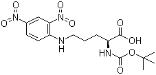 structure of CAS# 82518-61-4, N-叔丁氧羰基-N'-(2,4-二硝基苯基)-L-鸟氨酸
