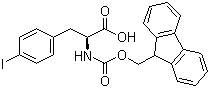 CAS # 82565-68-2, Fmoc-L-4-Iodophenylalanine, N-(9-Fluorenylmethoxycarbonyl)-3-(4-iodophenyl)-L-alanine, Fmoc-(4-iodo)-Phe-OH