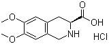 structure of CAS# 82586-62-7, (S)-1,2,3,4-四氢-6,7-二甲氧基-3-异喹啉羧酸盐酸盐