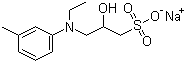 structure of CAS# 82692-93-1, Sodium 3-(N-ethyl-3-methylanilino)-2-hydroxypropanesulfonate