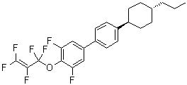CAS # 827320-49-0, 3,5-Difluoro-4-[(1,1,2,3,3-pentafluoro-2-propenyl)oxy]-4'-(trans-4-propylcyclohexyl)-1,1'-biphenyl