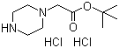 tert-Butyl piperazin-1-ylacetate dihydrochloride molecular structure (CAS 827614-56-2)