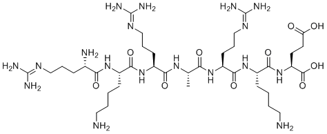structure of CAS# 82801-73-8, Arg-Lys-Arg-Ala-Arg-Lys-Glu