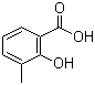 CAS # 83-40-9, 3-Methylsalicylic acid, 2-Hydroxy-3-methylbenzoic acid, Cresotic acid, Hydroxytoluic acid