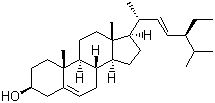 Stigmasterol molecular structure (CAS 83-48-7)