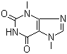 CAS # 83-67-0, Theobromine, 2,6-Dihydroxy-3,7-dimethyl-purine, 3,7-Dimethyl-xanthine, 3,7-Dihydro-3,7-dimethyl-1H-purine-2,6-dione
