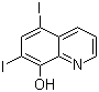 5,7-二碘-8-羟基喹啉分子结构 (CAS 83-73-8)
