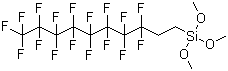 CAS # 83048-65-1, 1H,1H,2H,2H-Perfluorodecyltrimethoxysilane, 3,3,4,4,5,5,6,6,7,7,8,8,9,9,10,10,10-heptadecafluorodecyl(trimethoxy)silane