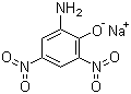 CAS # 831-52-7, Sodium picramate, Sodium 2-amino-4,6-dinitrophenoxide, 2-Amino-4,6-dinitrophenol sodium salt