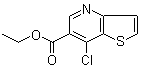 structure of CAS# 83179-01-5, Ethyl 7-chlorothieno[3,2-b]pyridine-6-carboxylate