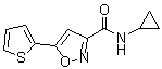 structure of CAS# 832115-62-5, N-环丙基-5-(噻吩-2-基)异恶唑-3-甲酰胺
