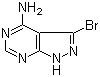 structure of CAS# 83255-86-1, 3-溴-1H-吡唑并[3,4-d]嘧啶-4-胺