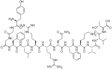 structure of CAS# 83335-41-5, Dynorphin B (swine)