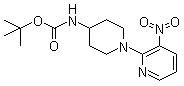 CAS # 833452-36-1, tert-Butyl [1-(3-nitropyridin-2-yl)piperidin-4-yl]carbamate, [1-(3-Nitro-2-pyridinyl)-4-piperidinyl]carbamic acid 1,1-dimethylethyl